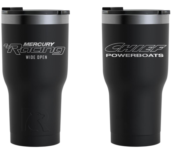 Chief Powerboats - Chief Powerboats RTIC 30oz Black Tumbler Dual Logo