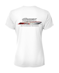 Chief Powerboats Ladies 42 Platinum Short Sleeve Performance Graphic T-Shirt