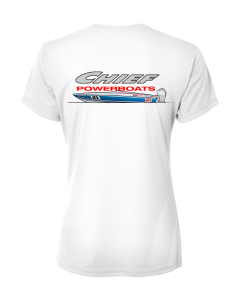 Chief Powerboats Ladies 21 Scout Short Sleeve Performance Graphic T-Shirt
