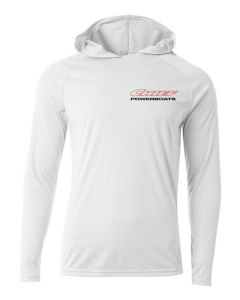 Chief Powerboats - Chief Powerboats Warpath Long Sleeve Performance Cooling Hooded Tee Graphic Shirt - Image 2
